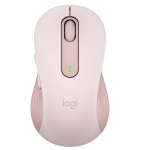Logitech Signature M650 Grande - Mouse - taglia larga - ottica - 5 pulsanti - senza fili - Bluetooth, 2.4 GHz - ricevitore USB Logitech Logi Bolt - rosa